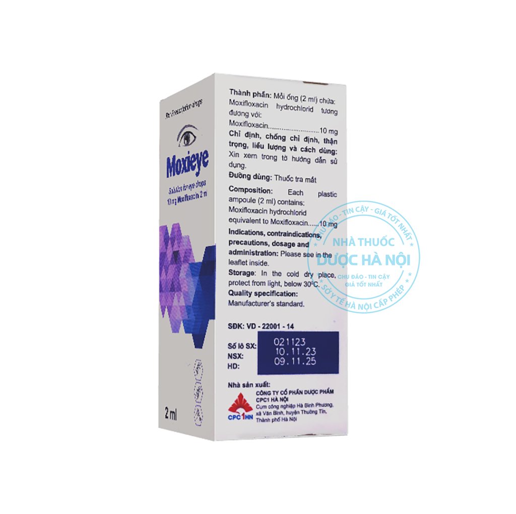 Thuốc nhỏ mắt Moxieye 2ml