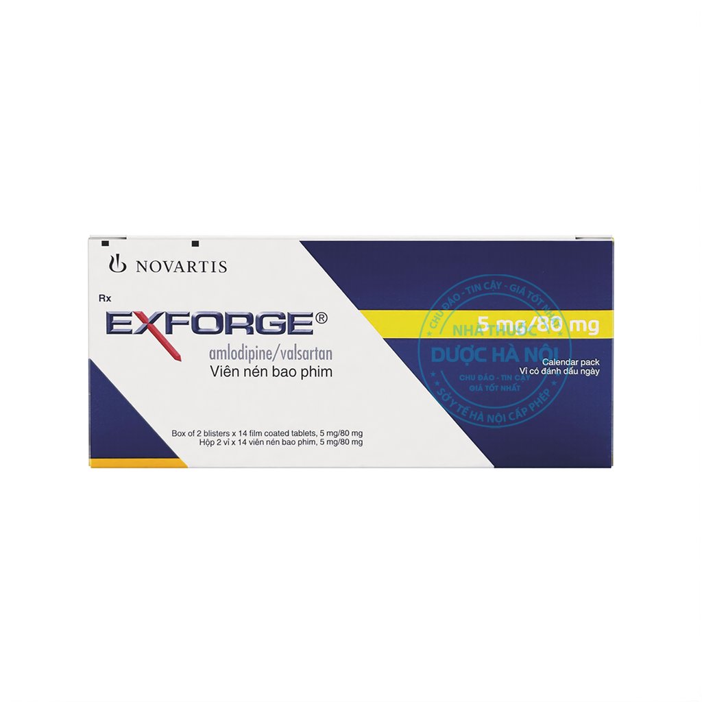 Thuốc Exforge 5mg/80mg