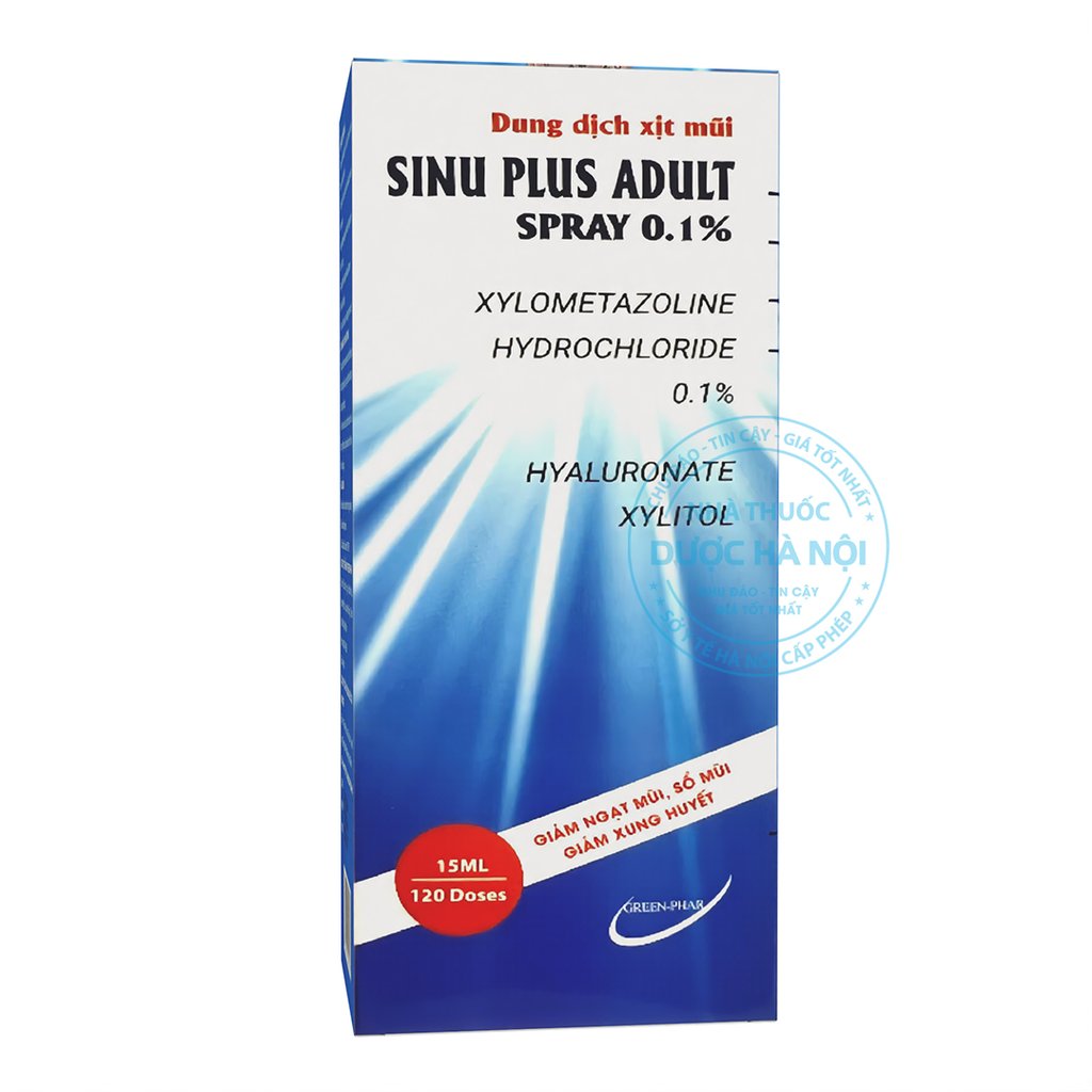 Xịt mũi Sinu Plus Adult Spay 0.1% (Lọ 15ml)