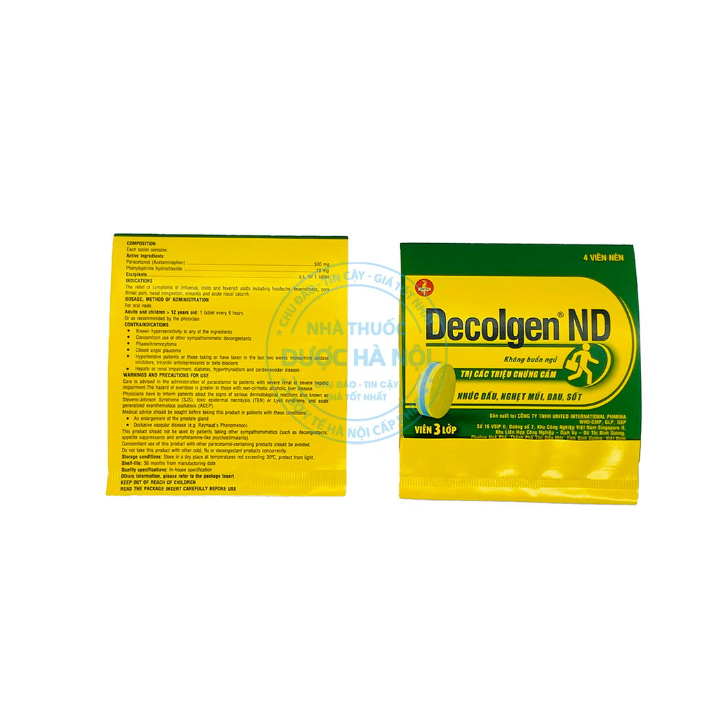 Decolgen Xanh (1 Hộp x 25 vỉ)