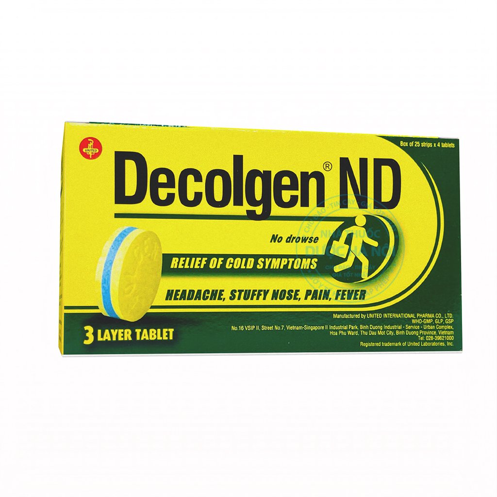 Decolgen Xanh (1 Hộp x 25 vỉ)