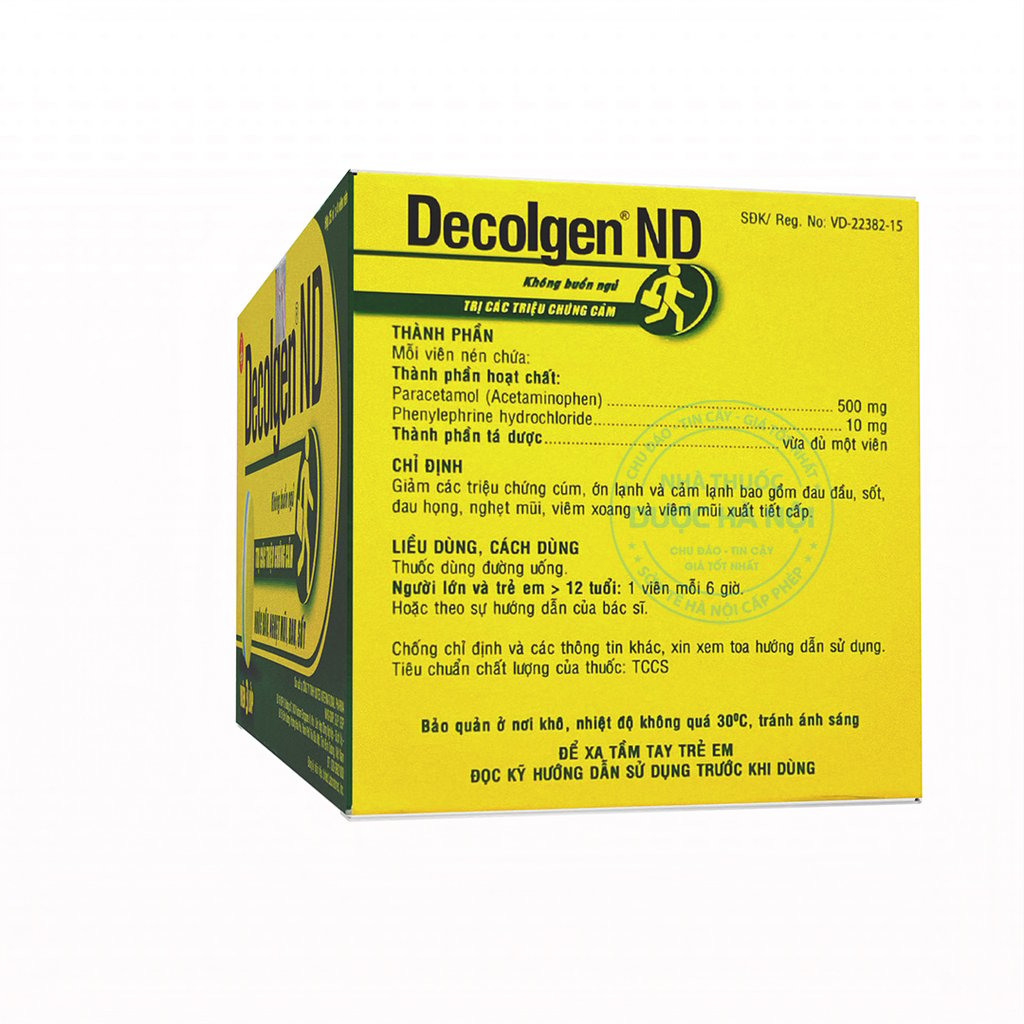 Decolgen Xanh (1 Hộp x 25 vỉ)