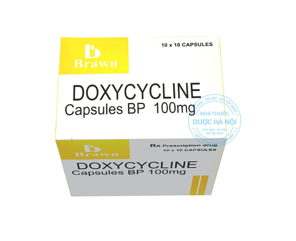 Doxycycline 100mg (1 Hộp x 10 vỉ)