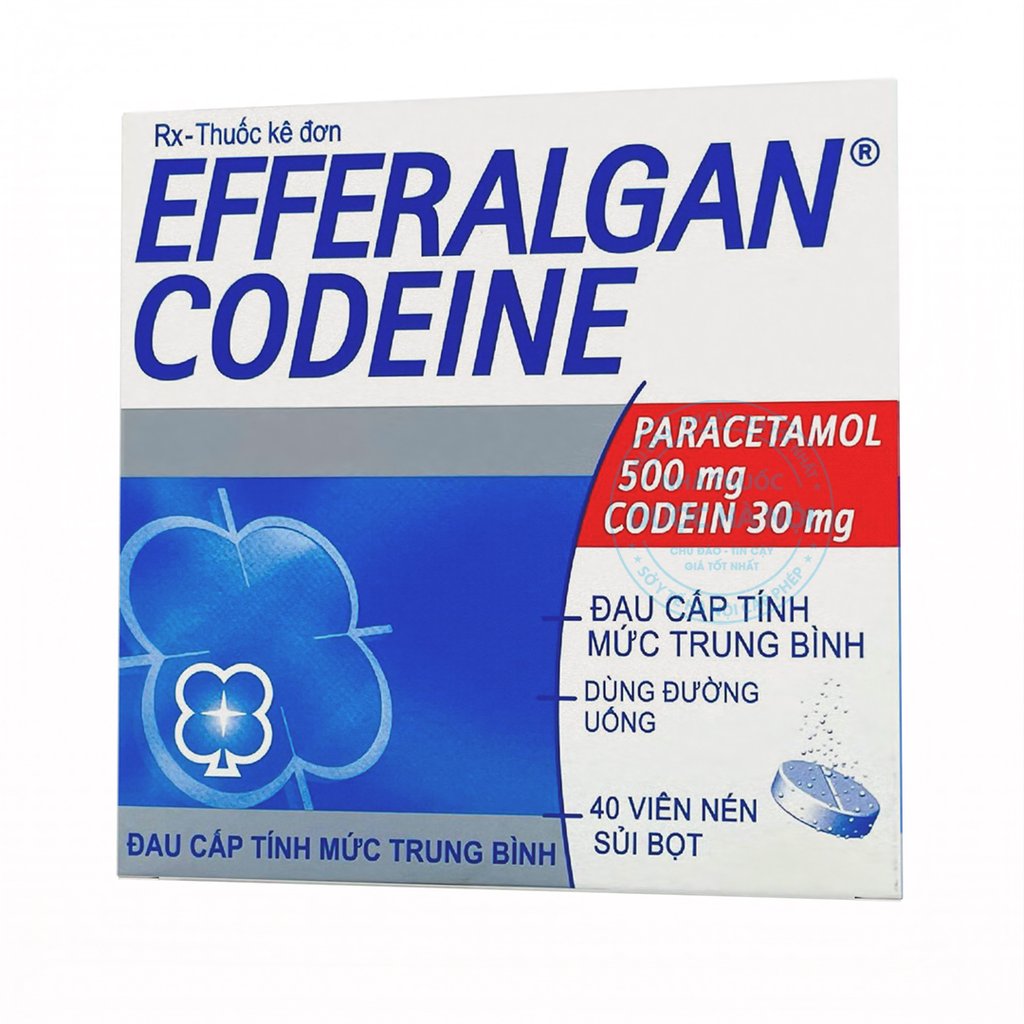 Efferalgan Codein (1 Hộp x 10 Vỉ/ 40 viên)