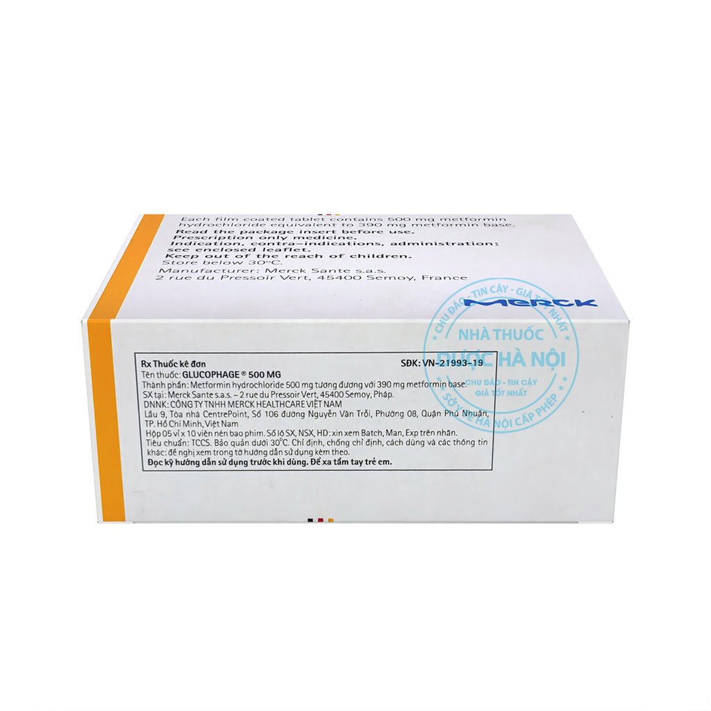 Thuốc Glucophage 500mg