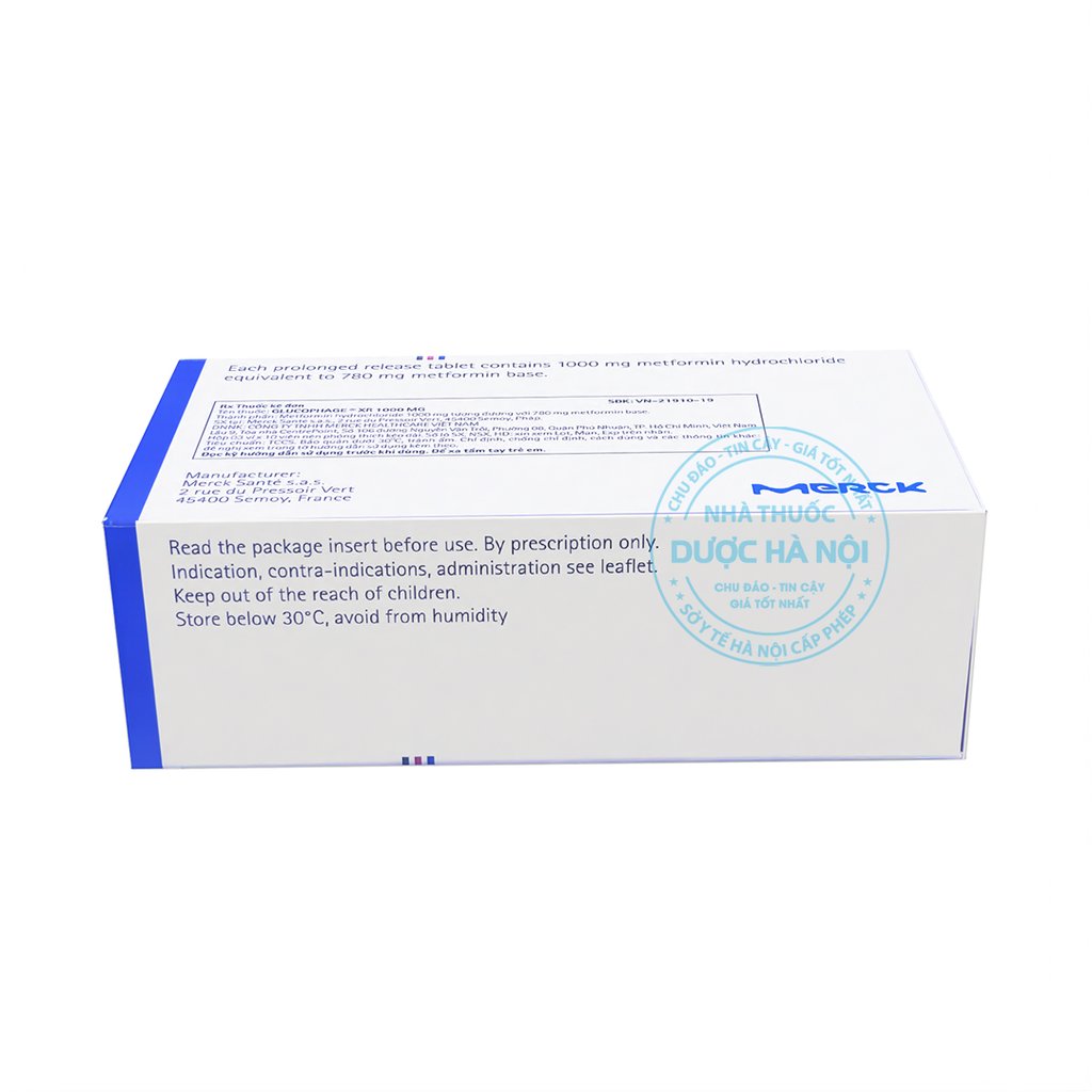 Thuốc Glucophage XR 1000mg