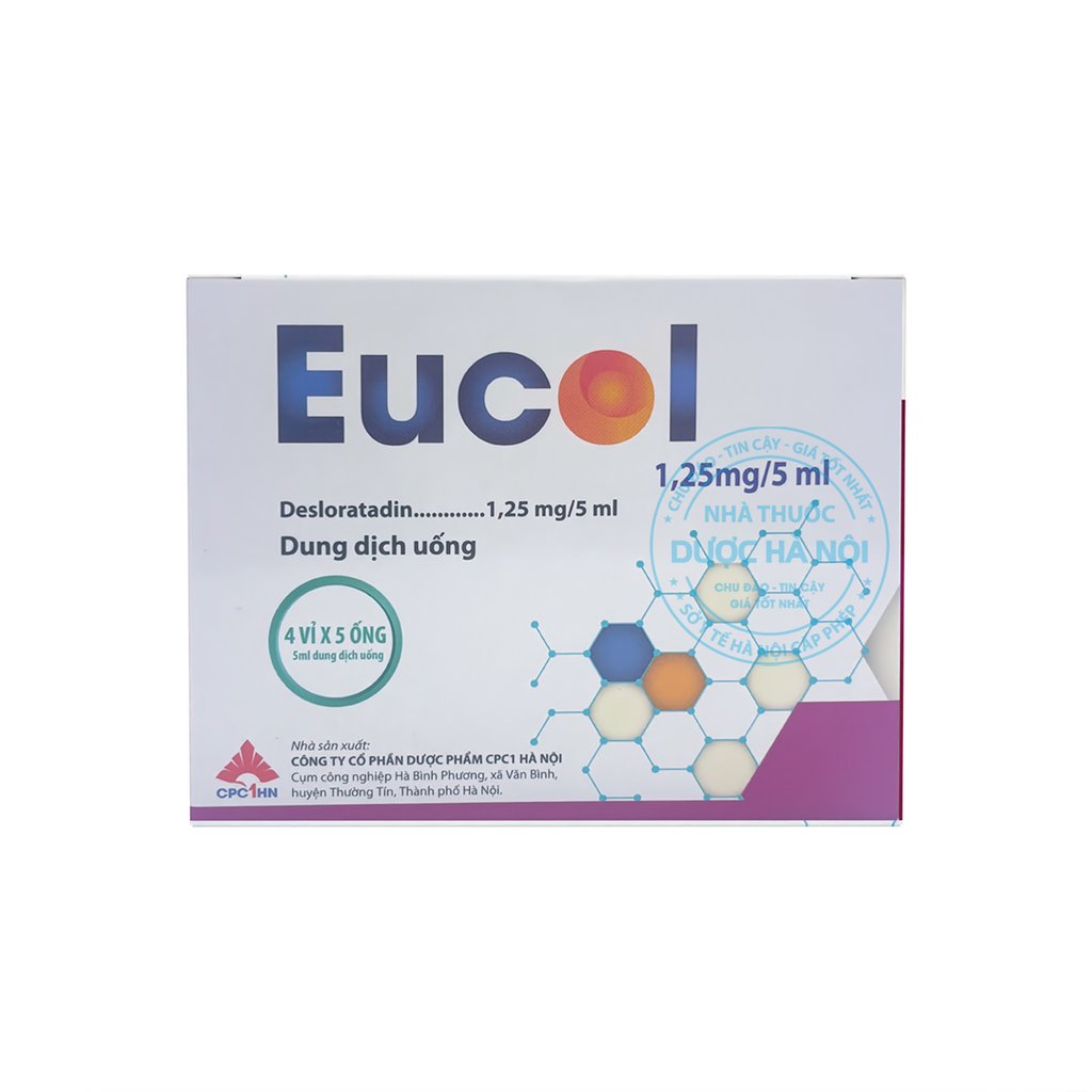 Dung dịch uống Eucol 1.25mg/5ml