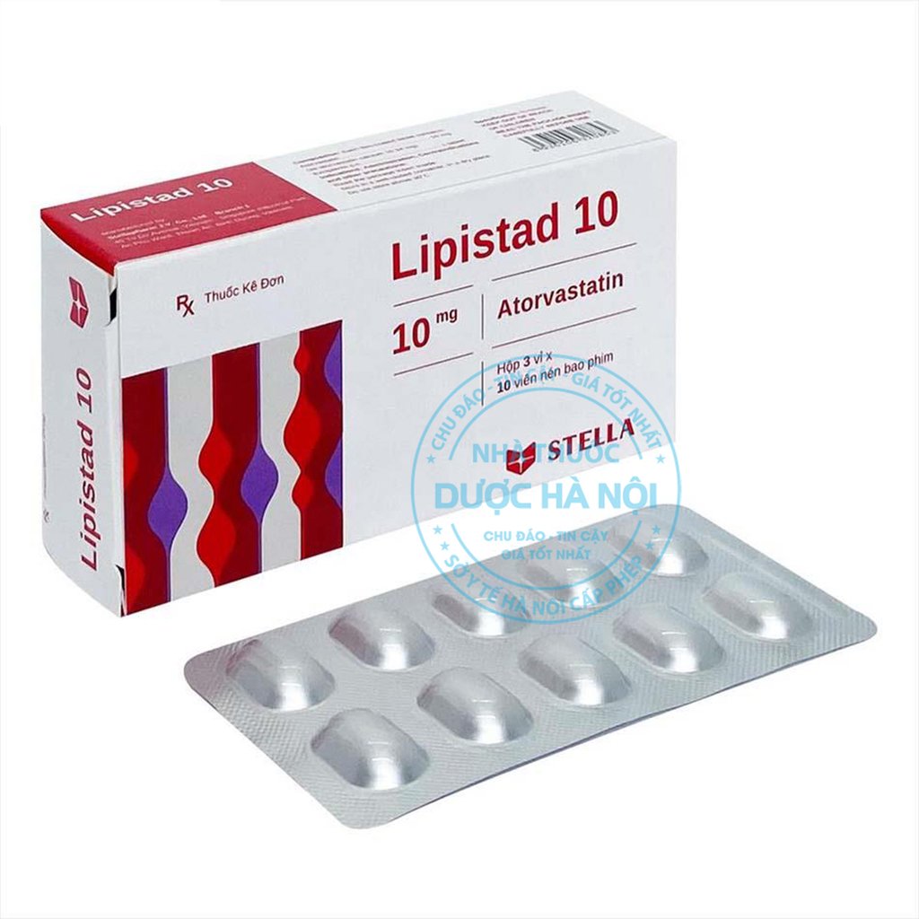 Thuốc Lipistad 10mg điều trị kiểm soát và giảm mỡ máu