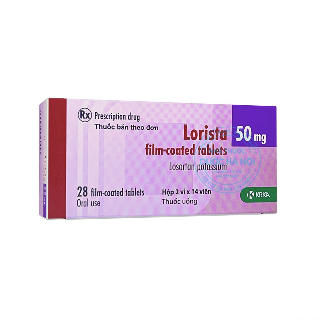 Thuốc Lorista 50mg điều trị bệnh cao huyết áp