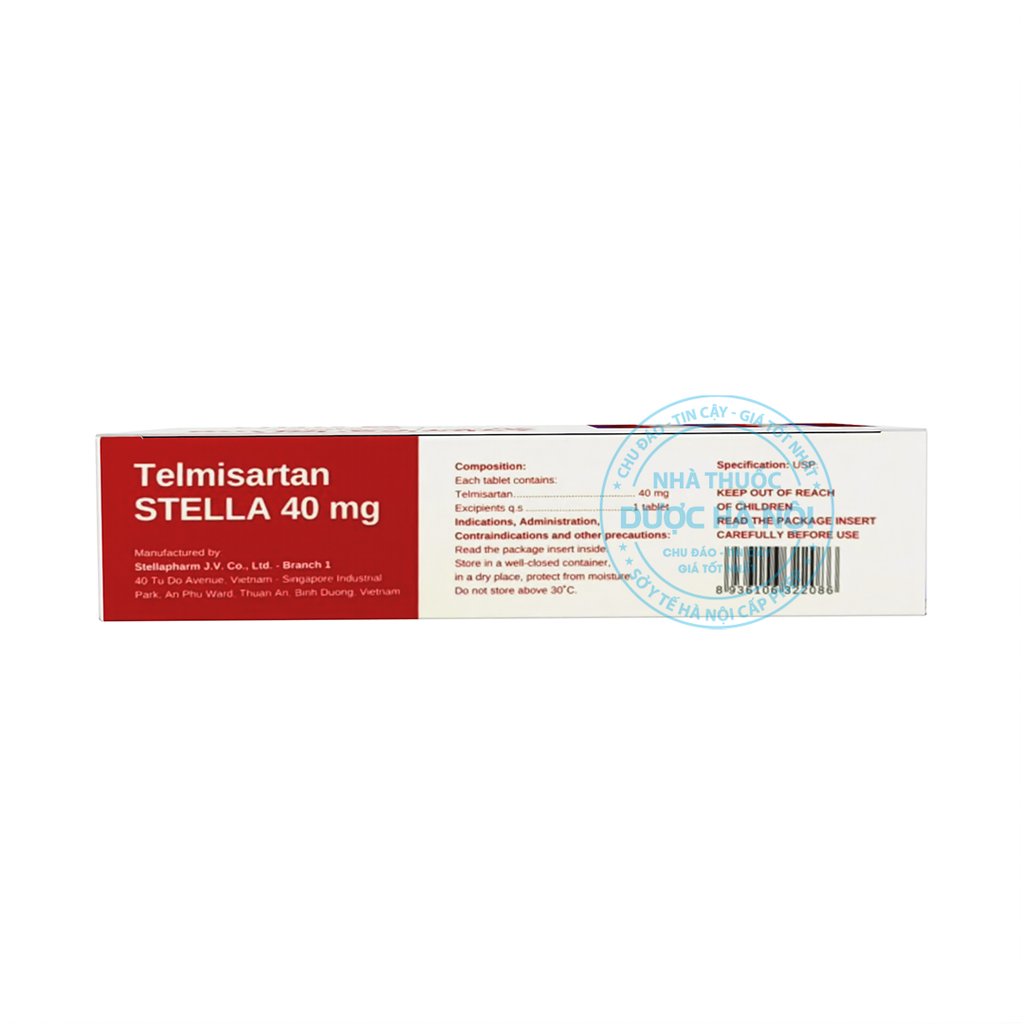 Thuốc Telmisartan Stella 40mg điều trị tăng huyết áp