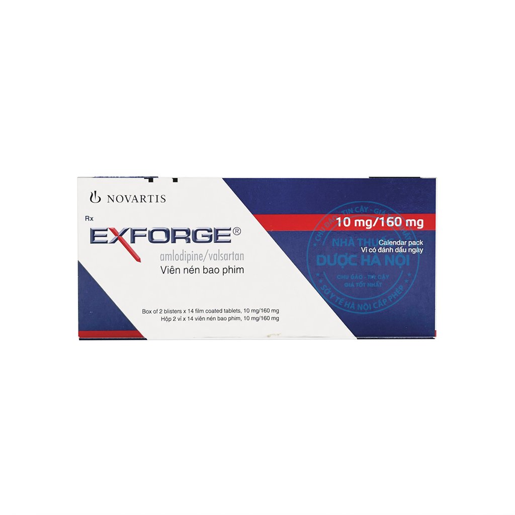 Thuốc Exforge 10mg/160mg điều trị bệnh tăng huyết áp