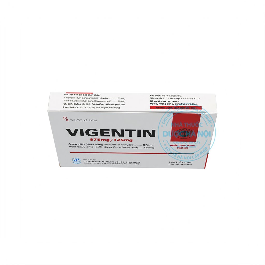 Thuốc Vigentin 875mg/125mg Pharbaco