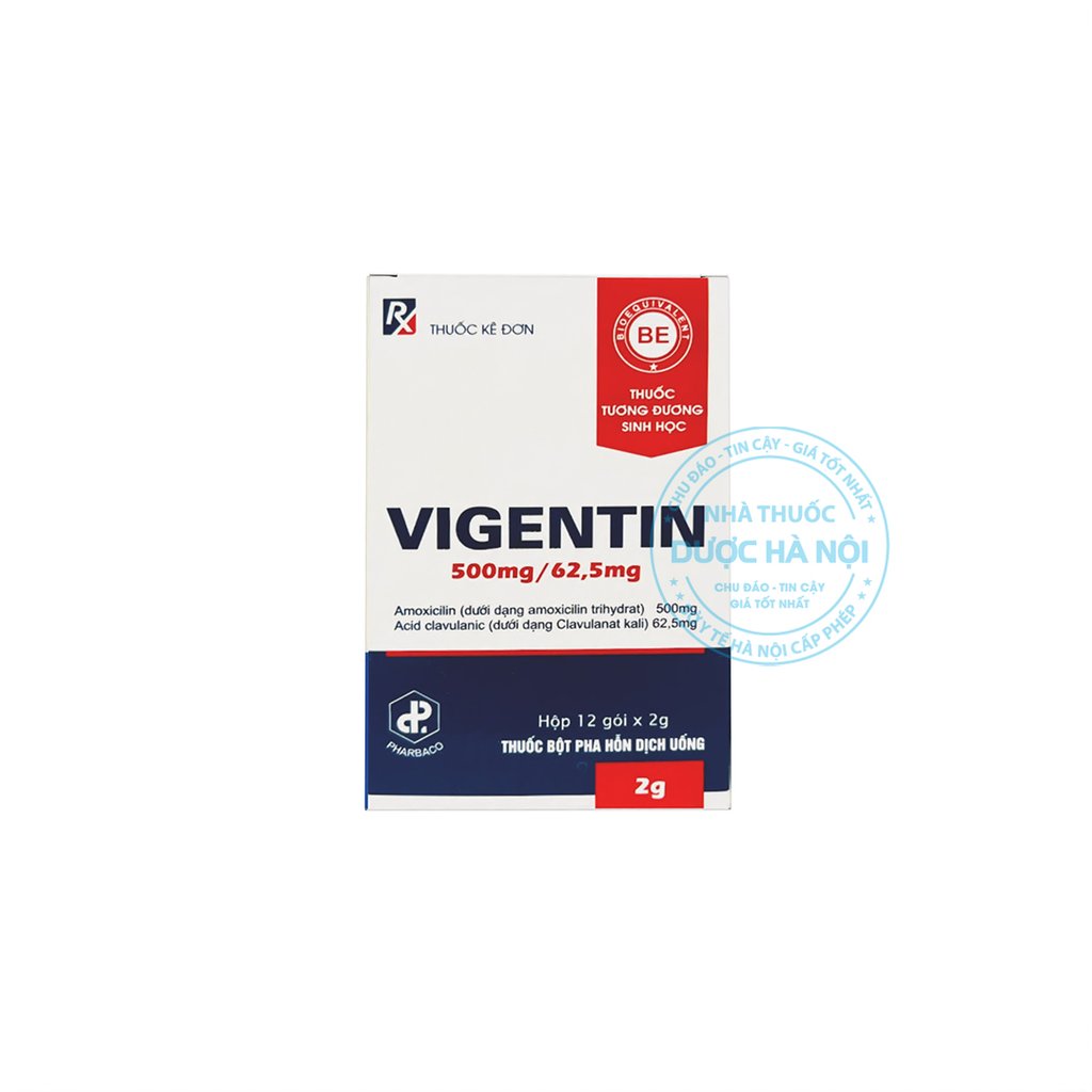 Thuốc kháng sinh Vigentin 250mg/31.25mg