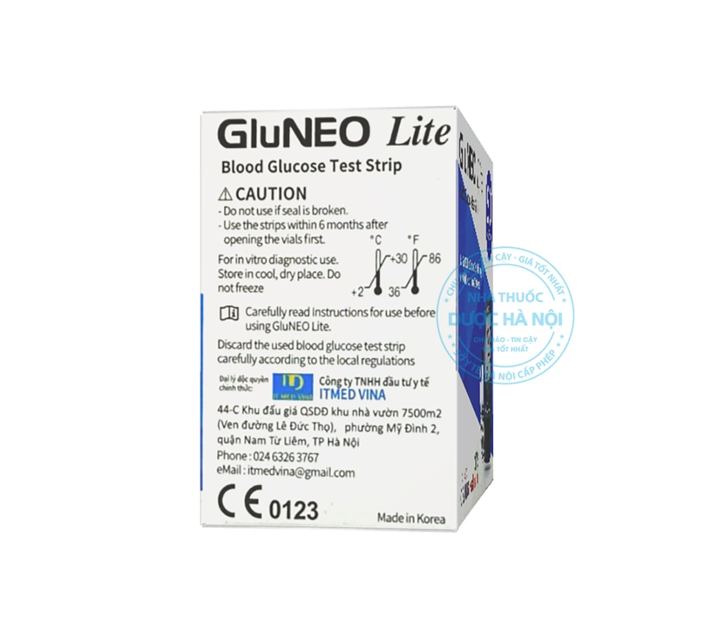 Que thử đường huyết GluNEO Lite