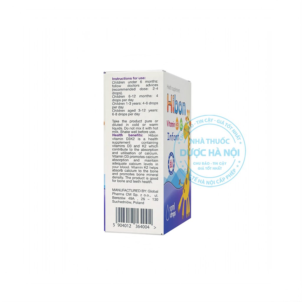 Hibon Vitamin D3 K2 Infant 10ml