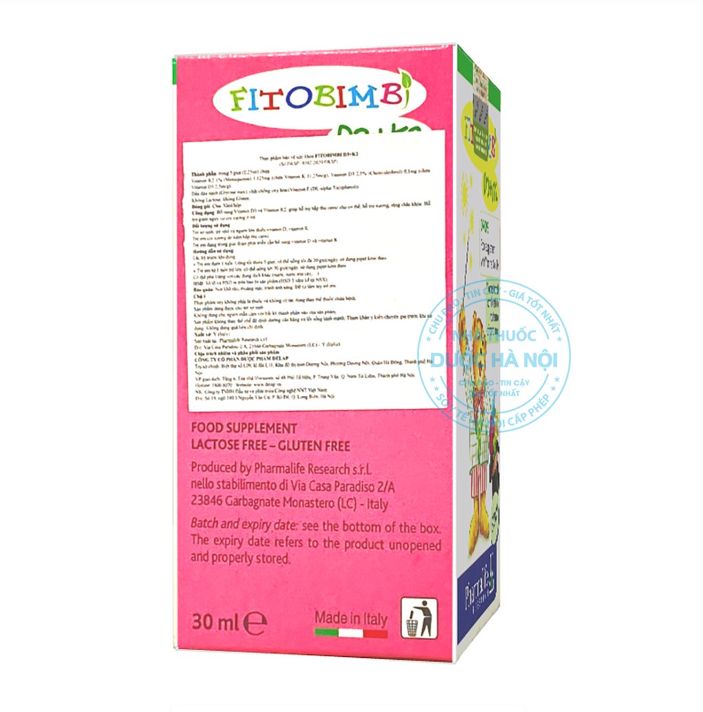 Fitobimbi vitamin D3 K2 30ml