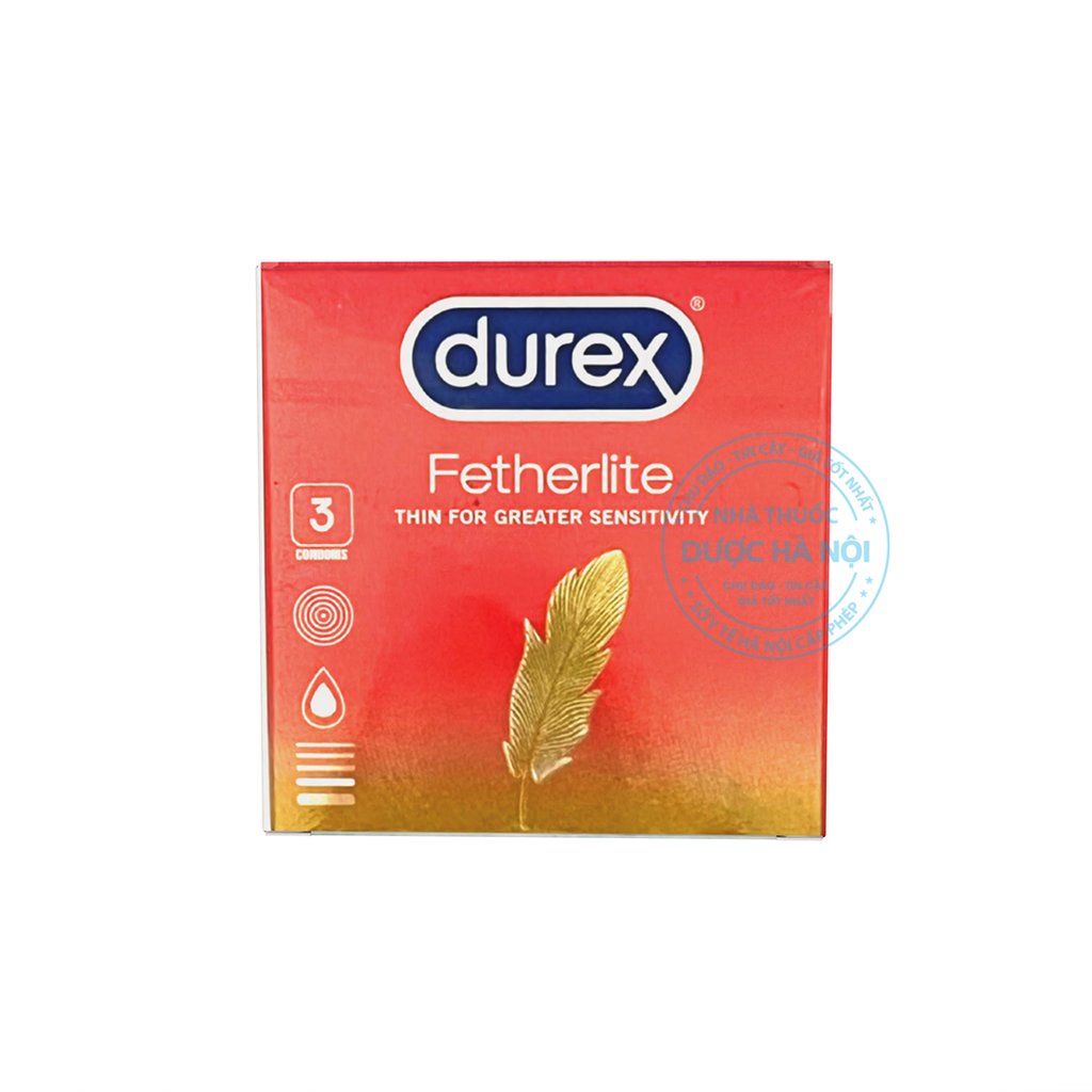 Bao cao su Durex Fetherlite hôp 3 cáI