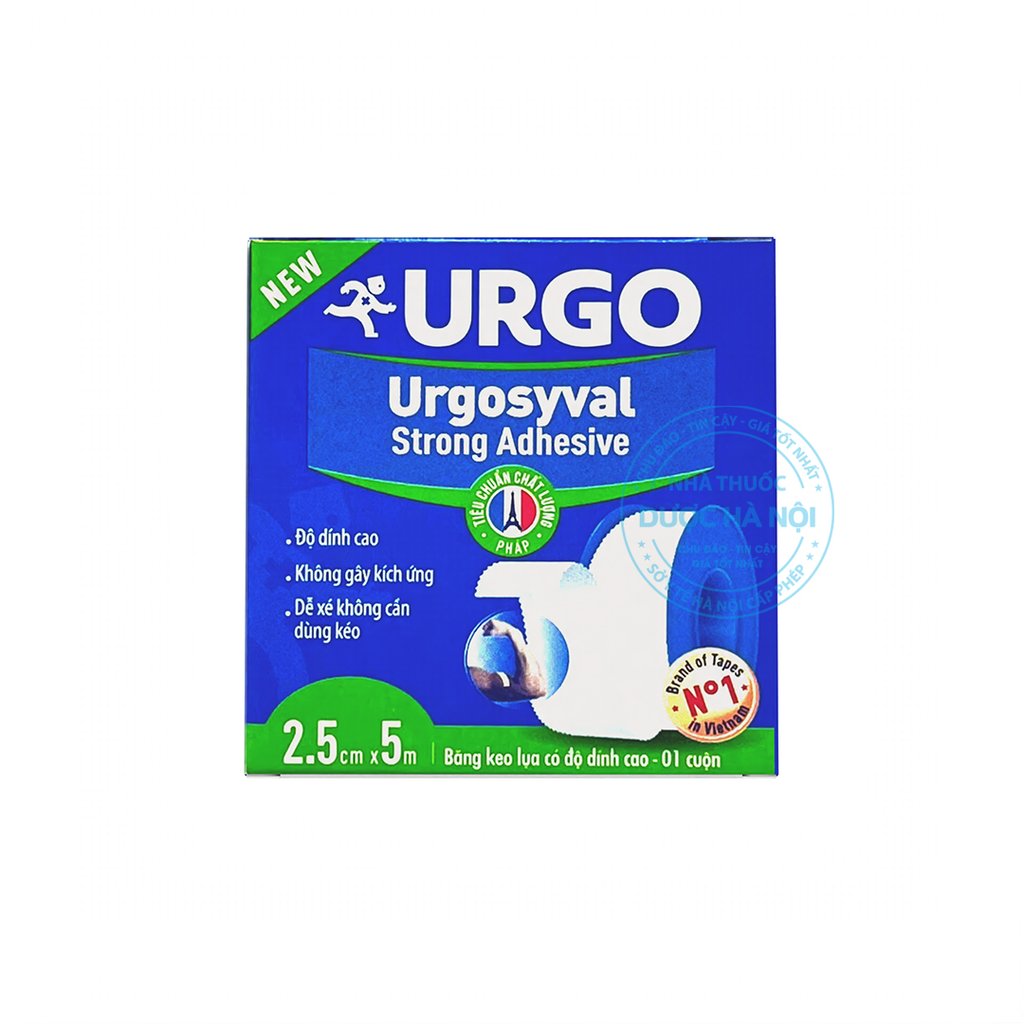 Băng keo lụa Urgosyval 2,5cm x 5m