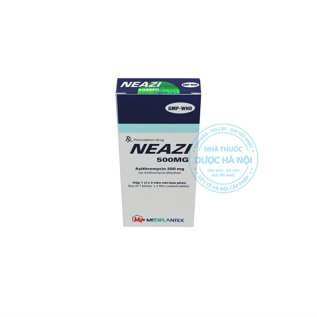 Thuốc kháng sinh Neazi 500mg