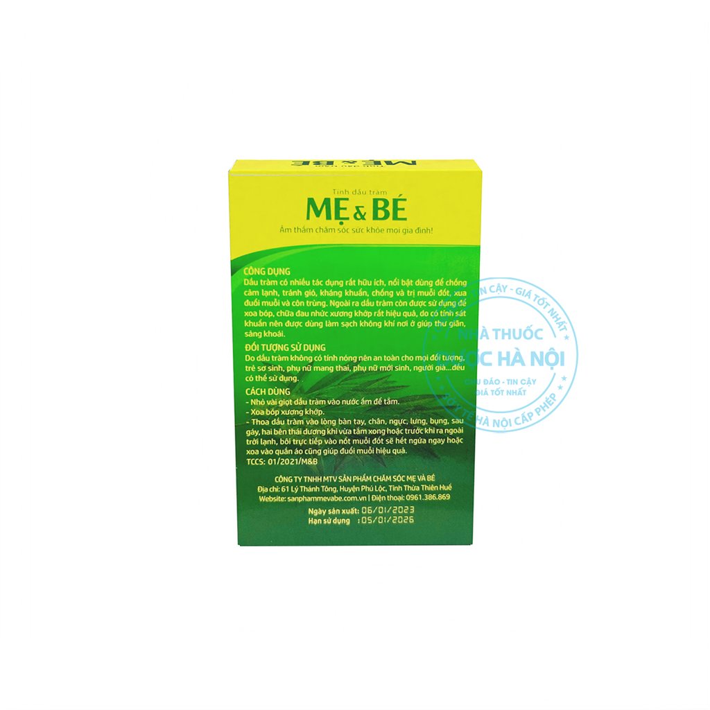 Tinh dầu tràm mẹ và bé 30ml