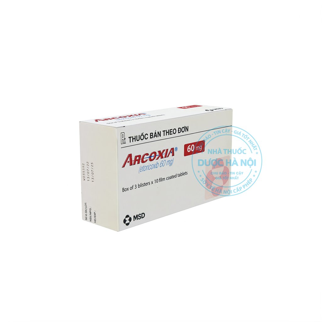 Thuốc Arcoxia 60mg (1 Hộp x 30 Viên)