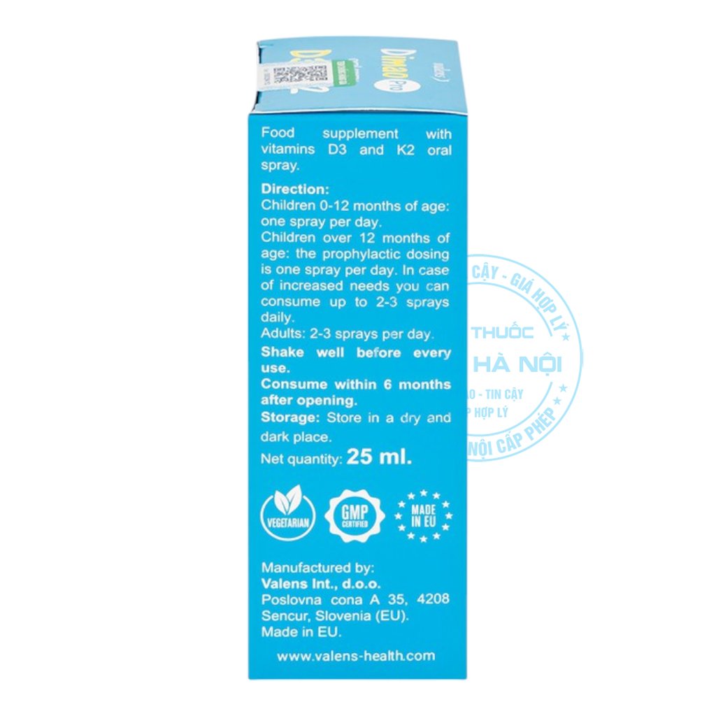 Xịt họng Dimao Pro Oral Spray D3 + K2