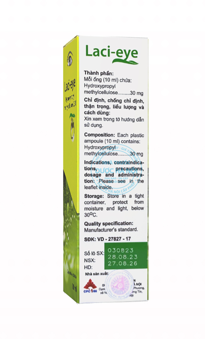 Thuốc nhỏ mắt Laci-Eye 10ml