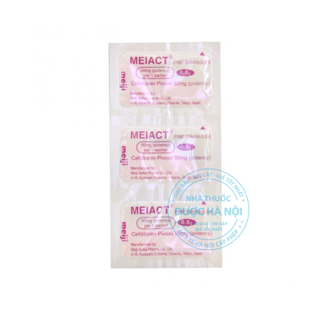 Thuốc kháng sinh Meiact 50mg