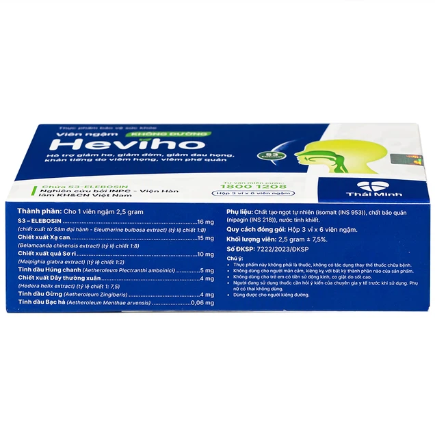 Viên ngậm Heviho Không Đường