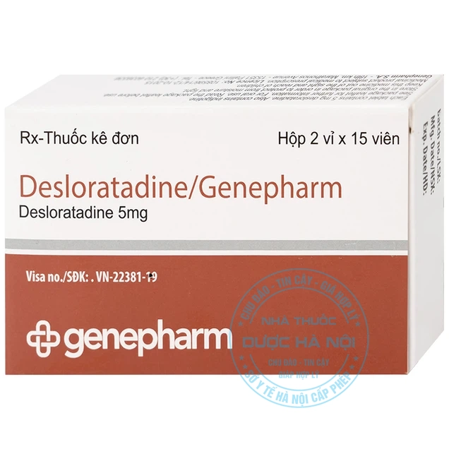 Thuốc Desloratadine 5mg Genepharm