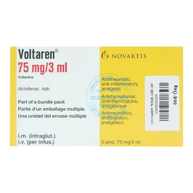 Thuốc tiêm Voltaren 75mg/3ml