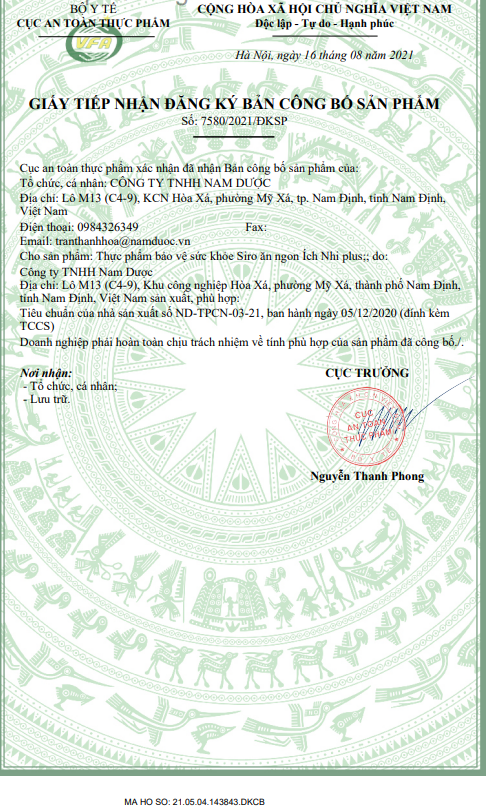 Siro Ích Nhi Ăn Ngon