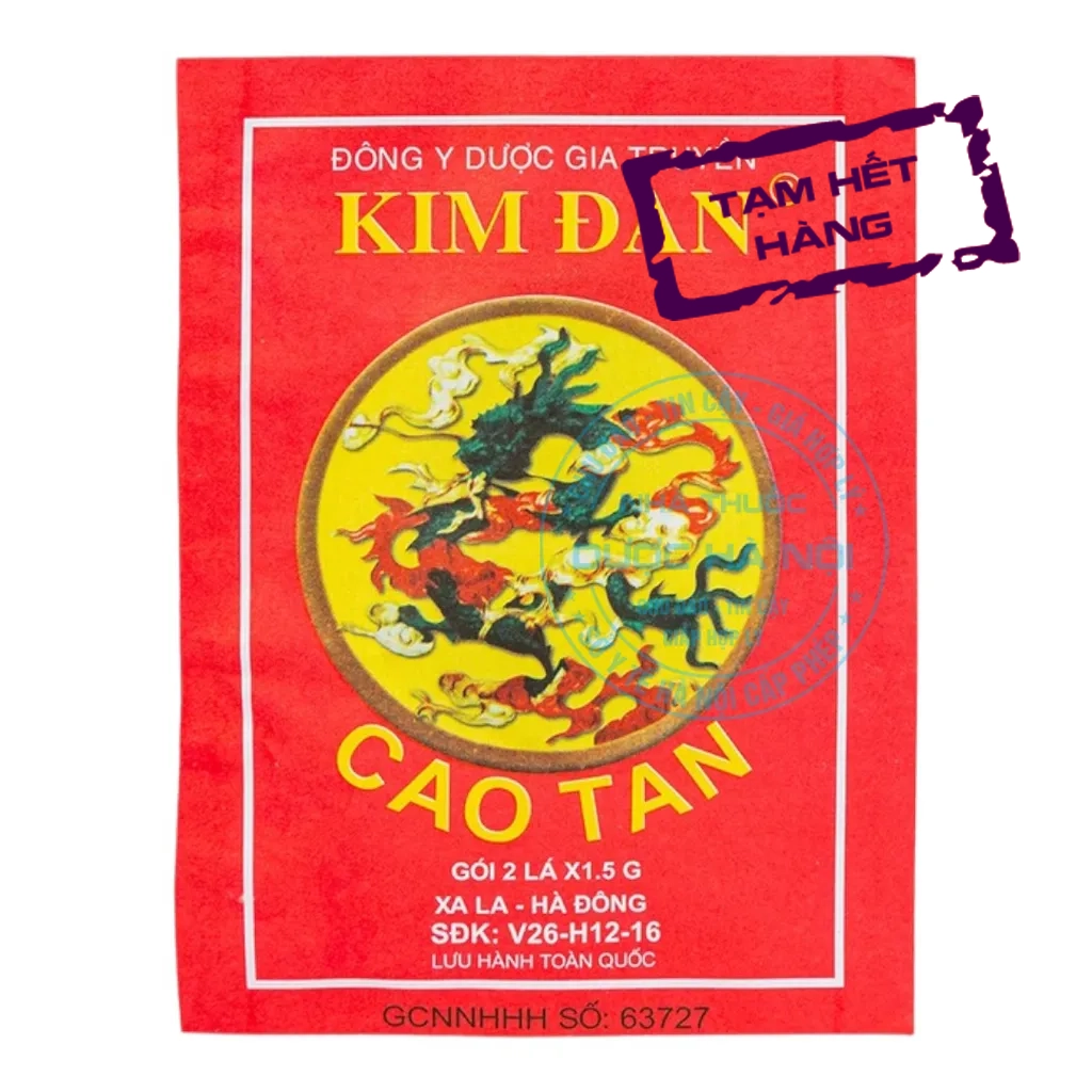 Cao Tan Kim Đan giảm đau, chống viêm và phục hồi sức khỏe (Gói)