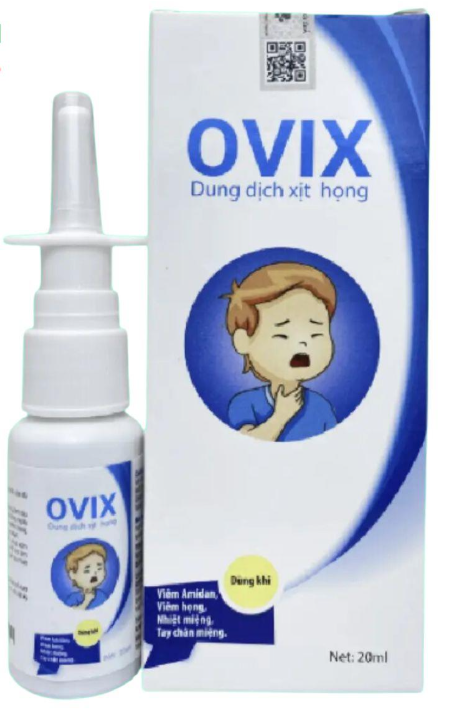 Xịt họng Ovix