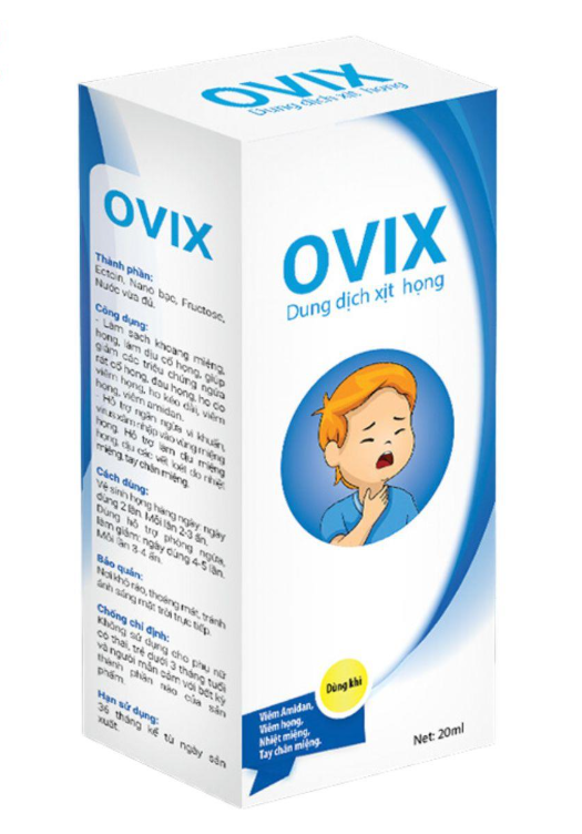 Xịt họng Ovix