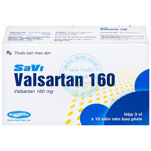 Thuốc Savi Valsartan 160mg