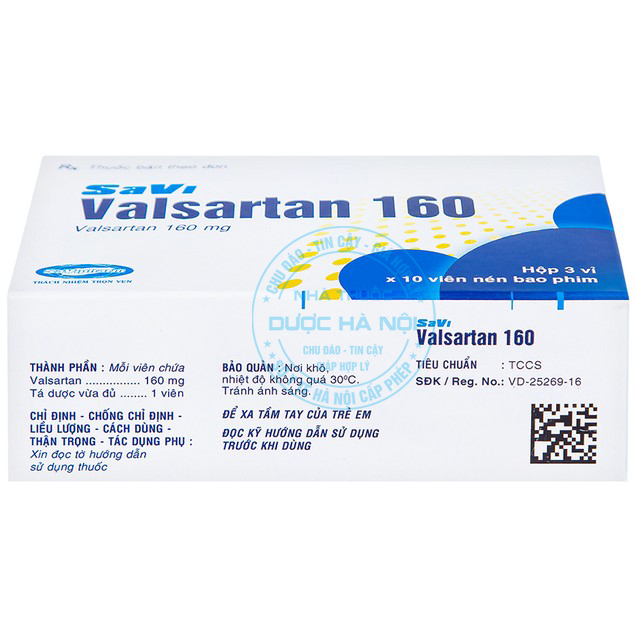 Thuốc Savi Valsartan 160mg