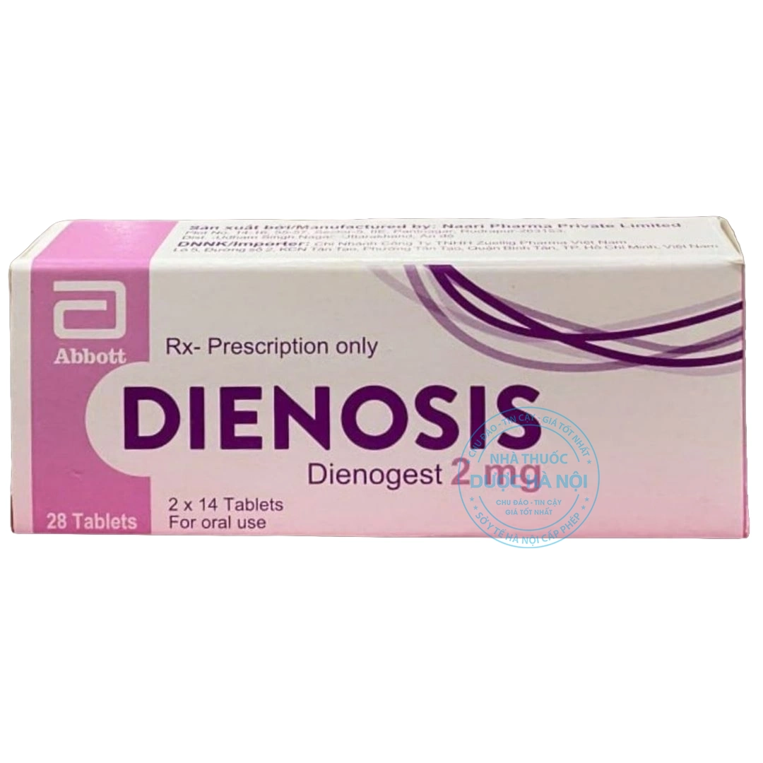 Thuốc điều trị lạc nội mạc tử cung Dienosis 2MG Abbott (2 vỉ X 14 viên)